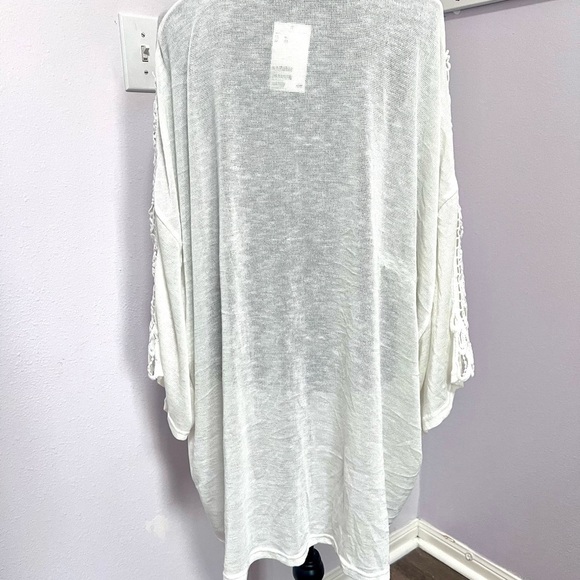 NEWH&M White Long Open-Front Cardigan - Picture 4 of 5